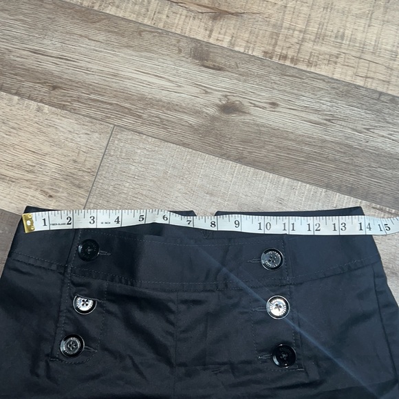 EXPRESS black button midi sailor business shorts size 0 - Picture 5 of 8